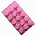 15-Cavity Silicone Mold Round Circle Shape Fondant Cake Baking Tools Candy Chocolate Cookie Jelly DIY Making Mould Handmade Soap Molds Supplies. 