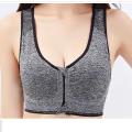 Women Zip Front Sports Bra Wireless Post Surgery Bra Active Yoga Sport Yoga Bra. 