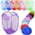 Foldable Laundry Basket Small - Foldable Net Laundry Basket. 
