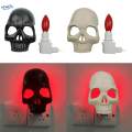 Human Skull Wall Lamp Decor Gothic Halloween Night Light Plug in Party Atmosphere Light. 