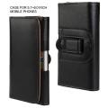 Cellphone Cover Waist Bag Clip Pouch Belt For 4.7-6.3 Inch Mobile Phones Pu Leather Durable. 