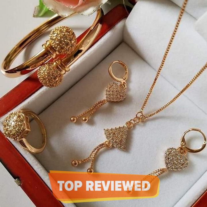 Set gold plated with braslat for her new style Famous Design 5512