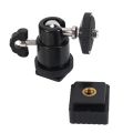Lcd Monitor Adapter Hot Shoe Cold Shoe Base With 1/4 Inch Female Hole. 