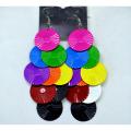 Fashion Jewellery Multi Color Beautiful Round Shape Beads Drop Earrings for Girls Women - RC-IMP-ER-75-1. 
