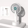KINZO Cooling Mist Spray Fan With Mobile Holder mini portable Handheld water mist spray cooler USB Rechargeable Cooling Fan with mobile Stand. 