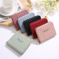 Fashion Embroidery Short Women's Wallet Zipper Clutch Bag Small Female Coin Purses Credit ID Card Holder Money Clip Case. 