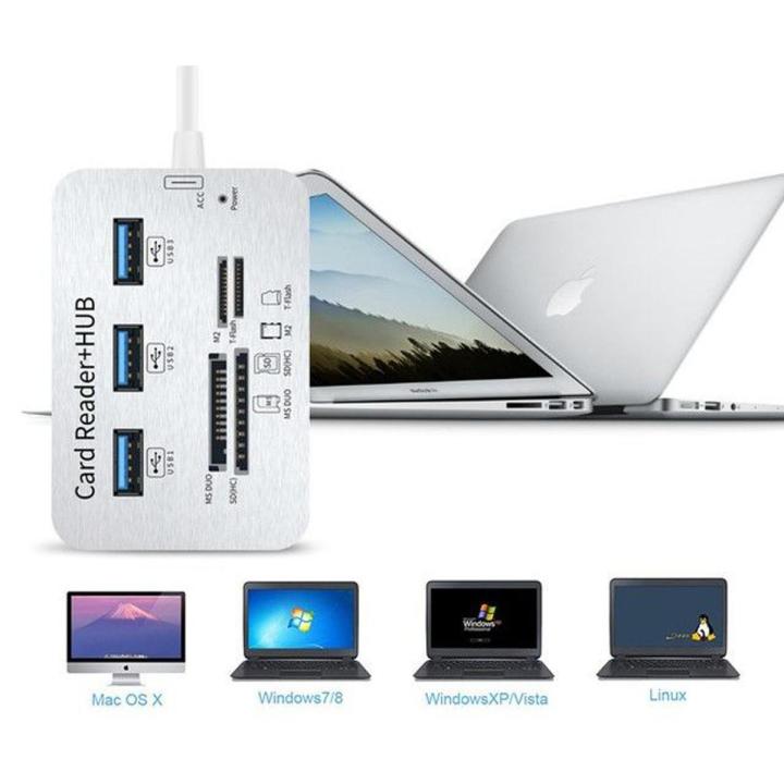 USB HUB 3.0 Multi Splitter Port Sd Card Reader For Macbook Pro Computer Pc Laptop Accessories Usb 3.1 C Hub With Power Adapter