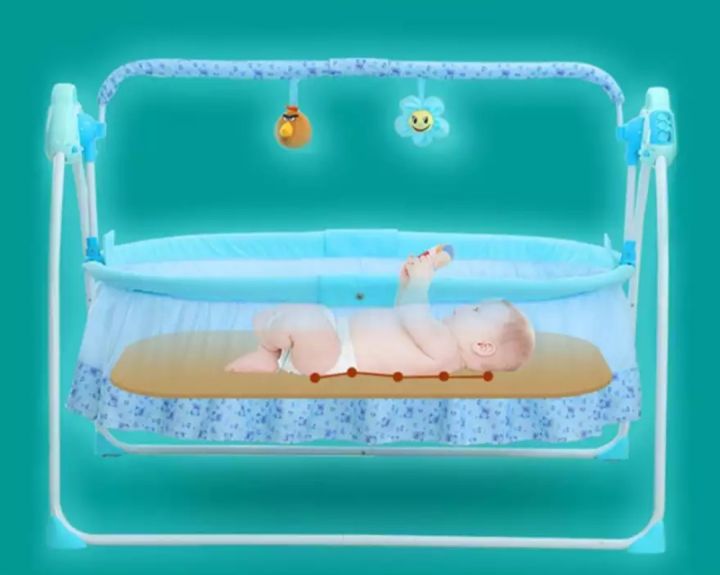 Electric%20Baby%20Cradle%20Auto-Swing%20Bed%20with%20Music%20Function%20Baby%20Cradle%20Space%20Crib%20Infant%20Rocker%20-%20Image%203