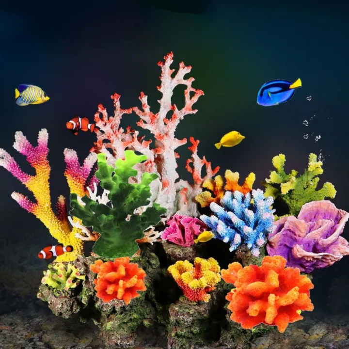 Mini Colorful Lifelike Artificial Simulation Underwater Aquatic ...