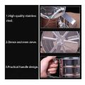 Stainless Steel Mesh Flour Sifter Mechanical Baking Icing Sugar Shaker Sieve Tool Cup with Handle. 