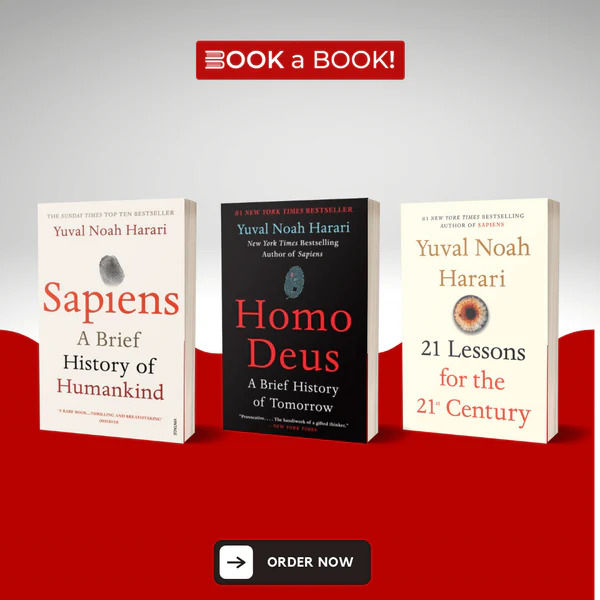Yuval Noah Harari Collection 3 Books Set (Sapiens A Brief History of Humankind, Homo Deus A Brief History of Tomorrow, 21 Lessons for the 21st Century)