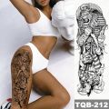 Waterproof Temporary Big Arm Sleeve Tattoo Sticker Greek Goddess Medusa Poseidon Owl Flash Tattoos Woman Body Art Tatto Men. 
