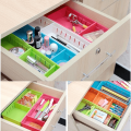 Adjustable Drawer Organizer Board - Storage Boxes Organizer - Home Decor - Box Divider Adjustable Stretchable Interlocking Plastic Drawer Divider Assorted Colors. 