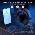 Redragon H510 ZEUS PRO Wireless Gaming Headset Tri-Mode Connectivity 7.1 Surround Sound 53MM Audio Drivers in Memory Foam Ear. 