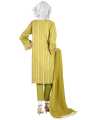 Junaid Jamshed Green Lawn 3 Piece Unstitched Suit for Women JLAWN-S-23-040 Aqua. 