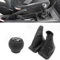 Car Shift Boot Shift Dust Cover Leather Gear Shift Cover with Handbrake Boot for OPEL CORSA C TIGRA B COMBO C 1. 
