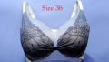 UK Imported Sexy Lingerie Double Padding Embroidery Bra. 