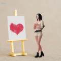 1/64 Girl Model Role Play Figure Realistic Character Model for Fairy Garden DIY Scene Train Layout. 