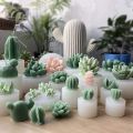 NYT 4 Pcs Candle Silicone Moldssucculent Cactus Plants Resin Casting Mold For Making Diy Candle Soap And Epoxy Resin Crafts. 