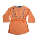 New Design Summer Cotton Embroidery Frock Kurtis for Kids. 