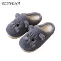 ECHIDNA Soft Cozy Slippers Cozy Cartoon Cat Pattern Winter Slippers for Women Warm Soft Plush Home Slippers. 