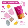 Mee Oow Full Body Wax for Womens Orange Flavour | 10-Min Painless Wax Hair Removal, Wax Powder For Womens for Legs, Arms & Bikini Area | Herbal Wax Powder for Women,s with No Harmful Chemicals, No Irritation, No Skin Rashes - 300 Gm Combo Pack. 