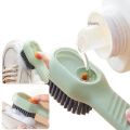 New Multifunctional Shoe Brushes With Soap Dispenser Long Handle Brush Cleaner For Clothes Shoes Household Laundry Cleaning Brush. 