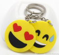 PACK OF 3PCS -High quality smile tongue plastic keychain emoji keychain custom keychain. 