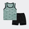 Ruku Garments Pack Of 3 Stylish Sandos & Shorts For Kids Clothing Set Best For Summer. 