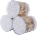 150Pcs Ear Cleaner Double End Wooden Grip Cotton Swab Bud Ear Wax Remover Picks White Ear Remover Ear Cleaning Remover Bud. 