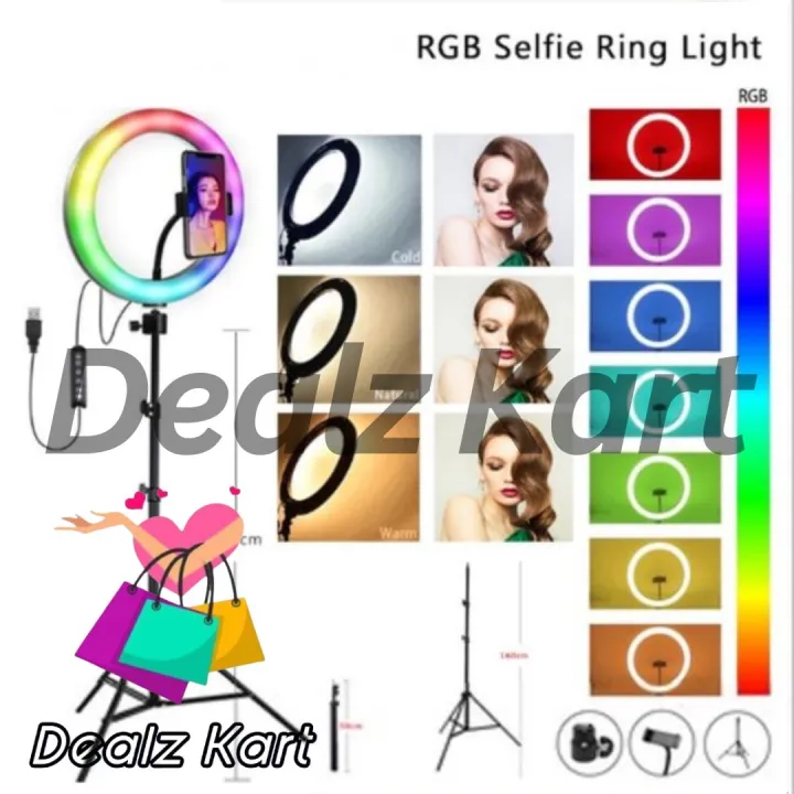 Pack%20of%204%20-%207%20Feet%20Tripod%20Stand,%2026cm%20Ring%20Light,%20Collar%20Boya%20Mic,%20Tripod%20Holder%20Elegant%20Home%20-%20Image%203