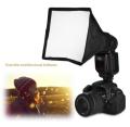 Universal Camera Flash Diffuser Speedlight Softbox Kit, Portable Small Soft Box for Canon Nikon 20x15cm Rectangular Softbox. 