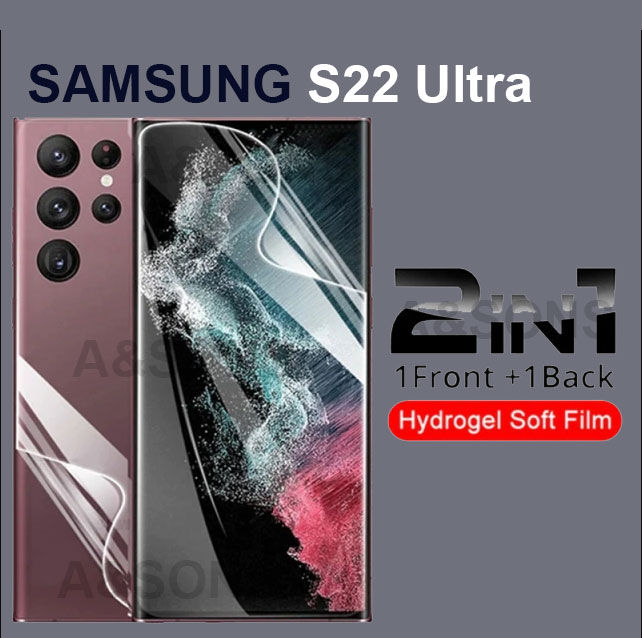 Samsung%20S22%20Ultra%20Screen%20Protector%20and%20back%20side%20Hydrogel%20Film%20For%20Samsung%20Galaxy%20S22%20Ultra%20-%20Image%205