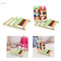 Weaving Loom Handmade DIY Creative Tapestry Loom Frame Birthday Gift Weave Loom w 2 Yarns. 