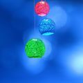 3pc set ball string light indoor decoration yarn globe Suspension lamp rattan ceiling light Round hanging. 