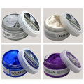100 Grams Temporary Color Clay Salon Hair Wax Styling Hair Dye Men's Fashion Silver Hair Paste Styling Products Beauty Health. 