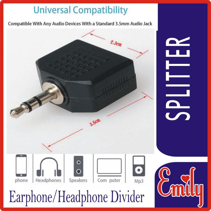Earphone/Headphone%203.5mm%20Audio%20Splitter/Divider%20Dual%20Audio%20Line%20Headset%20Jack%20Earphone%20Splitter%20One%20In%20Two%20Couples%20Lovers%20Adapter%20For%20MP3%20MP4%20Portable%20Media%20Player%203.5mm%20-%20Image%2010