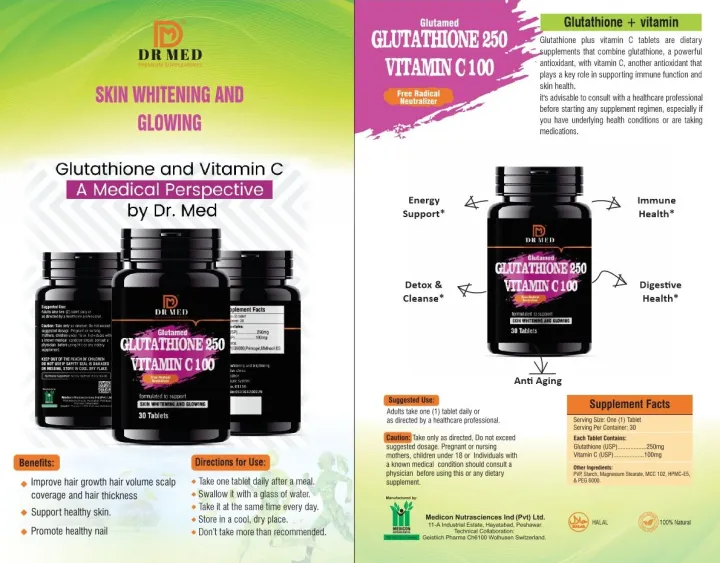 "DR%20MED%20Glutamed%20Glutathione%20250,%20Vitamin%20C%20100:%20Advanced%20Skin%20Brightening%20and%20Glowing%20Enhancement%20-%2030%20Tablets"%20(Its%20Wholesale%20price)%20-%20Image%204