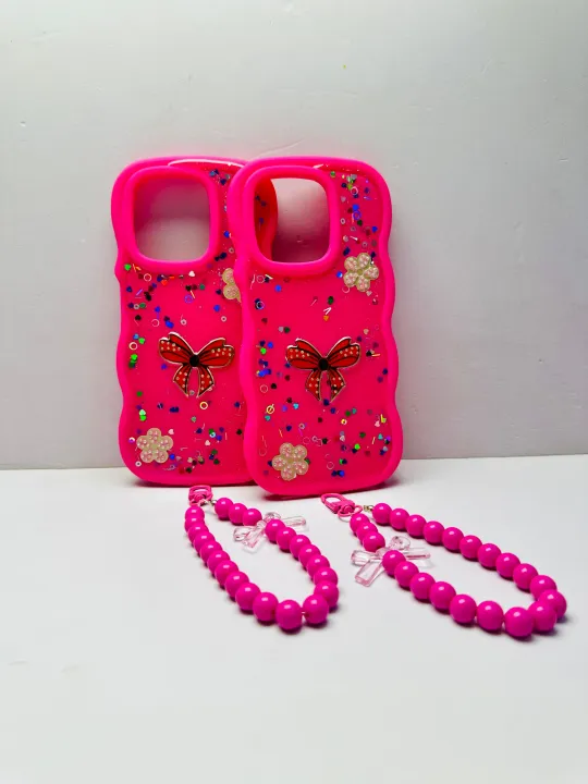Infinix%20Smart%209%20/%20Smart%209%20HD%20%20Back%20Cover%20For%20Girls%20-%20Wavy%20Case%20With%20Fancy%20Key%20Chain%20-%20Mobile%20Charm%20Cover%20-%20Chain%C2%A0bracelet%C2%A0Case%20-%20Image%208