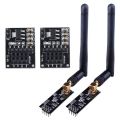 2Pcs NRF24L01+PA+LNA RF Transceiver Module with SMA Antenna 2.4 GHz 1100M + NRF24L01 Wireless Module for. 
