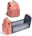 3 in 1 Diaper Bag Backpack with Changing Station, Travel Bassinet Foldable Baby Bed, Baby Bag Portable Crib, Mummy Bag, Large Capacity, Waterproof. 