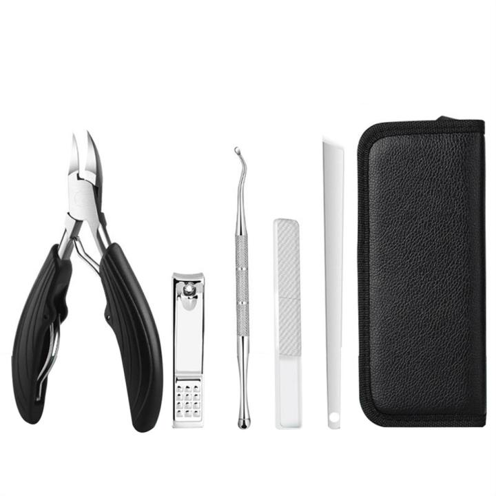 4PCS Toe Nail Clippers Cutter Ingrown Toenail Tool Thick Nails Dead Skin Dirt Remover Super Sharp Curved Blade Nail Tool