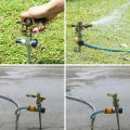 Adjustable Rotate Watering Sprinkler Garden Metal Irrigation System - Water-Saving Garden Sprinkler - Adjustable Rotating Lawn Irrigation System for Garden Yard. 