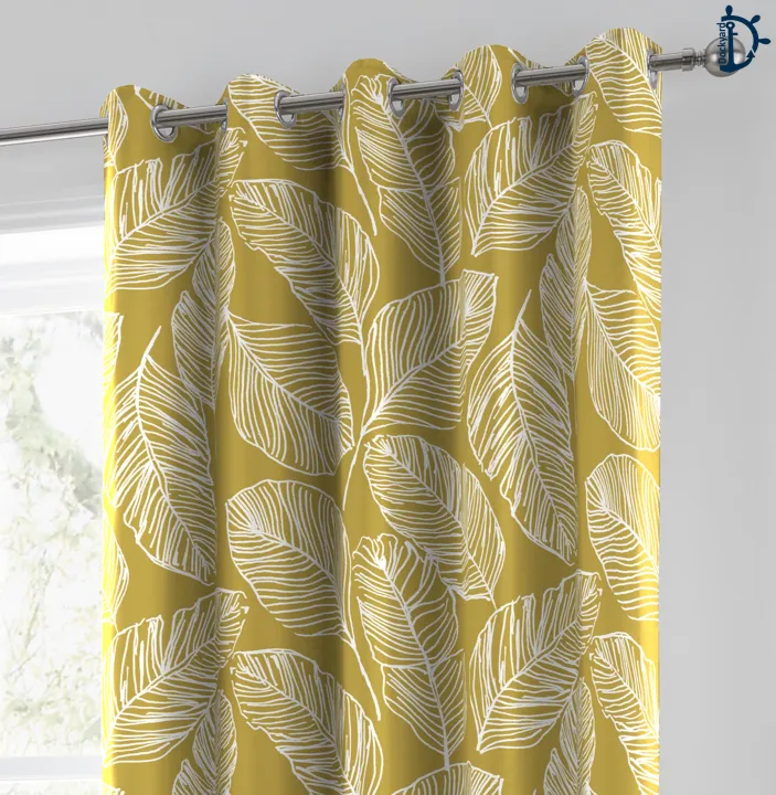 Curtains%20Set,%20Printed%20curtains%20for%20room,%20100%25%20cotton%20-%20Leaf%20Fall%20Ochre%20-%20Pack%20of%202%20Curtains%20-%20Image%204