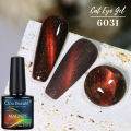 Clou Beaute Red Green Glitter Cat Eye Nail Gel Magnetic Gel Nail Polish Semi Permanent Soak Off UV LED Varnish for Manicure. 