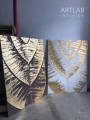 2 Pc Canvas Handmade Painting Abstract Art Textured 8x12 inch. 