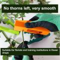 Rose Stem Cleaner Easy Grip Rose Thorn Remover Tool for Gardeners Lightweight Flower Stem Cutter Thorn Stripper Ergonomic Handle. 