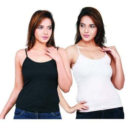 Girls/Ladies%20Camisole-Shameez-Top-Slips%20Innerwear%20Pack%20of%202-Black%20&%20Skin%20-%20Image%203