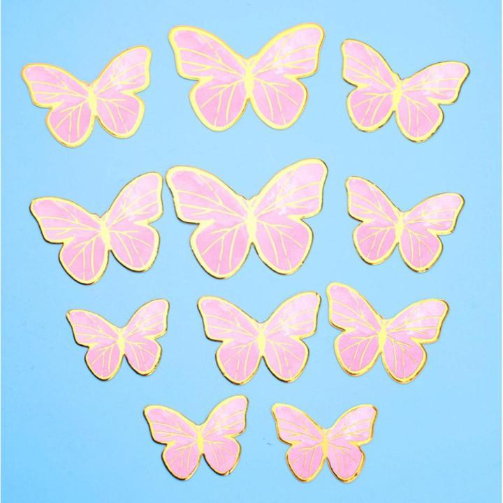 Set of 11PCS Butterfly Cake Topper Birthday Cake Decoration for Girls and Women