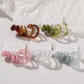 Stud Earrings Circle C-Shaped Drop Earrings. 